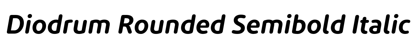 Diodrum Rounded Semibold Italic image